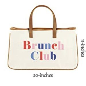 NWOT Canvas Tote - Brunch Club